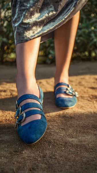 SEVILLE Ballerinas Navy