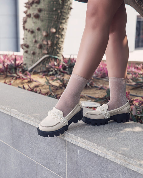 Charm Chunky Off White Loafers