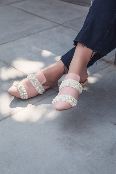 Laura Baby Pink Mules