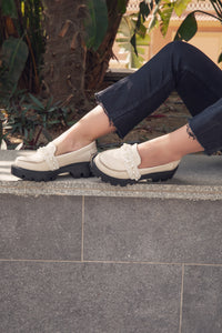 Charm Chunky Off White Loafers