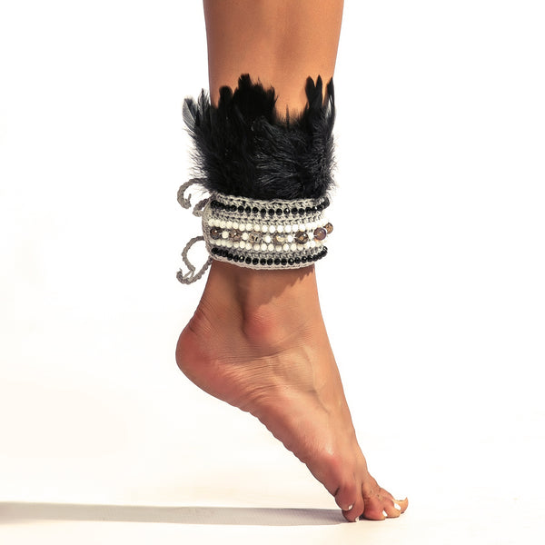 POMPLU Feathers Anklet